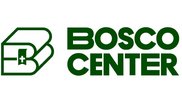 Das grüne Logo des Bosco Centers zeigt ein stilisiertes Buch und den Schriftzug.
